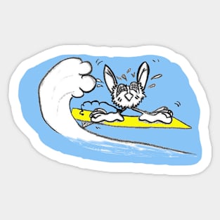 F loon Surfin Sticker